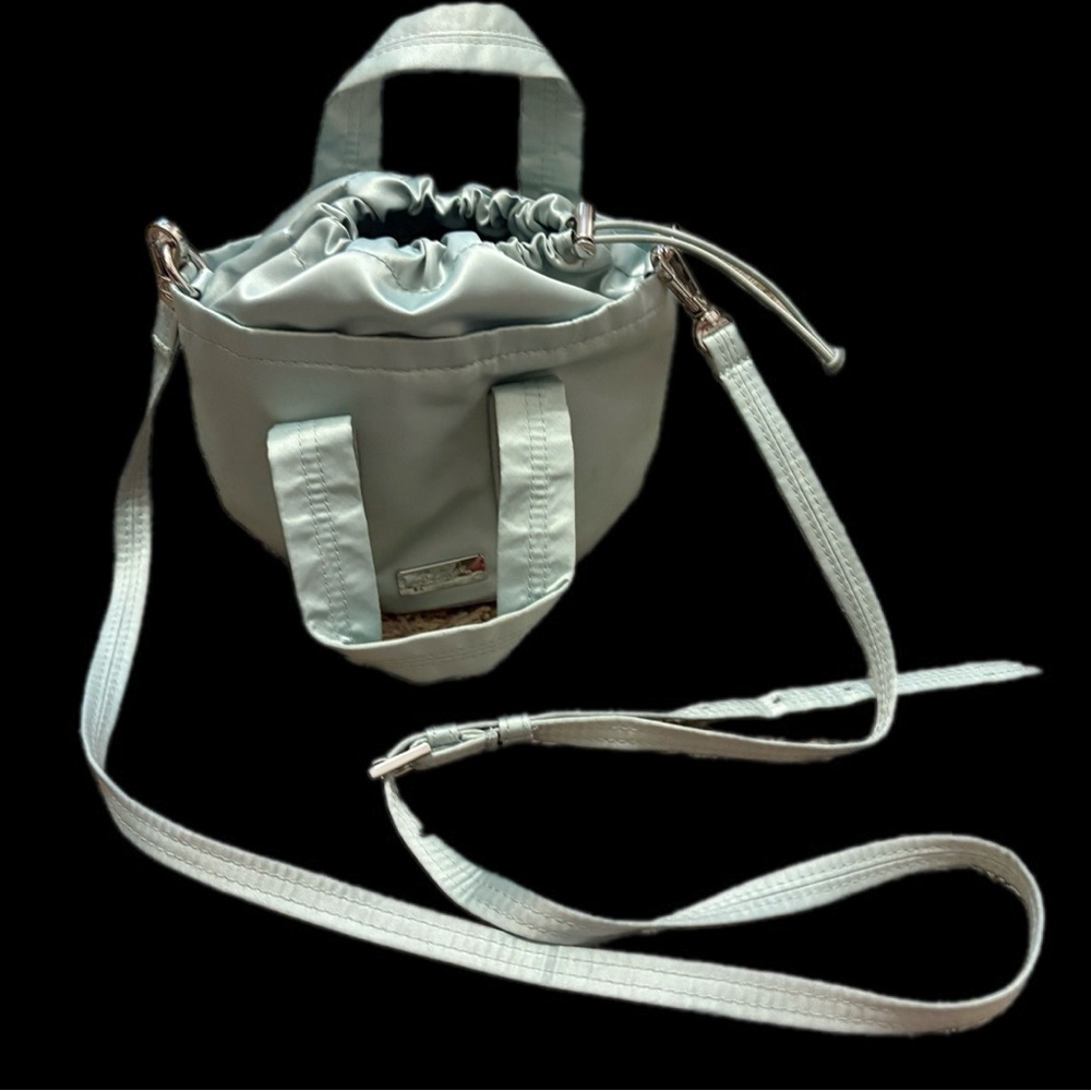 VS pink mint green small bucket bag